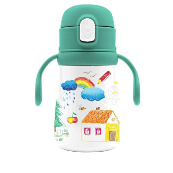 Must Παγούρι Θερμός Ανοξείδωτο με Χερούλια & Καλαμάκι 586637