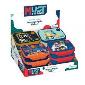 Μust Φαγητοδοχειο Pp 800ml 18χ13x6εκ Αγορι 4σχ Μust Φαγητοδοχειο Pp 800ml 18χ13x6εκ Αγορι 4σχ