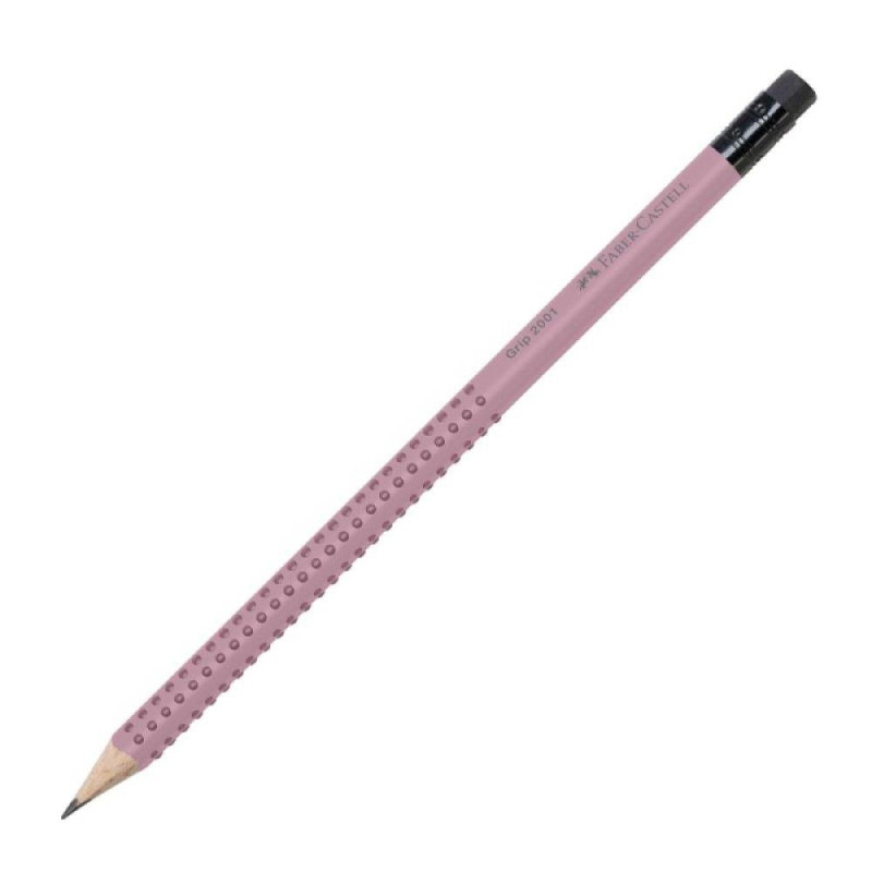 Faber Castell Μολύβι Grip Ροζέ Shadow Με Γόμα 217237