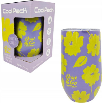 COOLPACK ΚΟΥΠΑ DRINK N GO 500 ml MISS - FLORES LILA Z27913 COOLPACK ΚΟΥΠΑ DRINK N GO 500 ml MISS - FLORES LILA Z27913