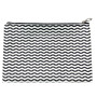COSMETIC BAG WHITE IN BLACK 15X22CM TESORO COSMETIC BAG WHITE IN BLACK 15X22CM TESORO