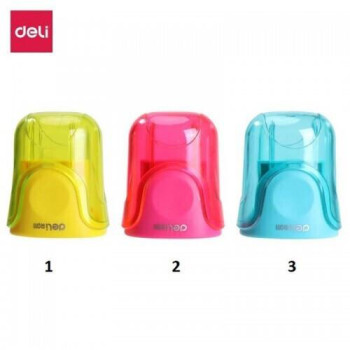 Deli Ξύστρα Βαρελάκι Διπλή Πλαστική U-Touch - 1