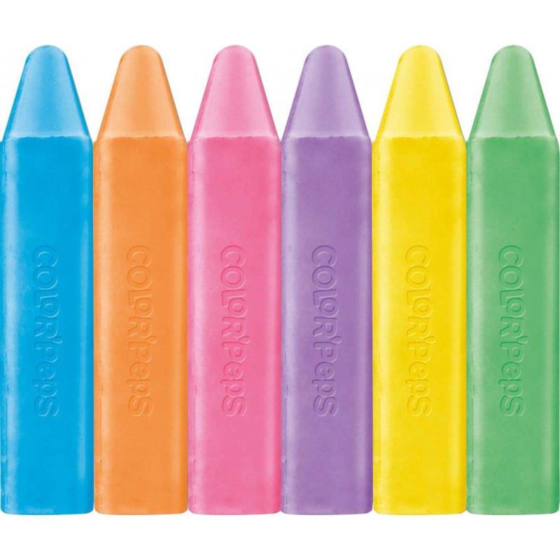 Κιμωλίες Maped ColorPeps Χρωματιστές Πακέτο 6 Τεμαχίων Κιμωλίες Maped ColorPeps Χρωματιστές Πακέτο 6 Τεμαχίων