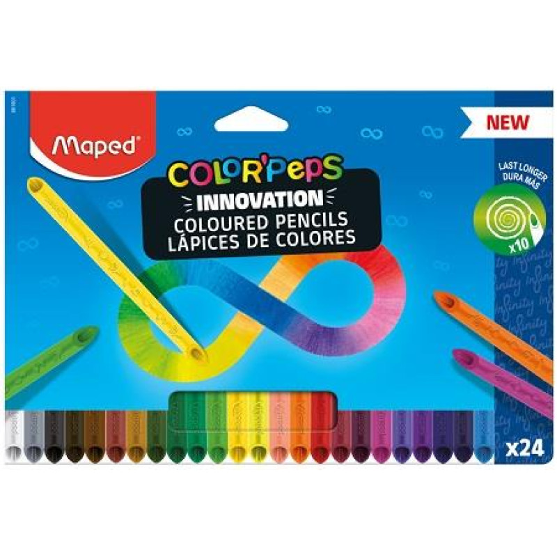 ΞΥΛΟΜΠΟΓΙΕΣ MAPED COLOR PEPS INFINITY ΣΕΤ 24 ΧΡΩΜΑΤΑ 861601