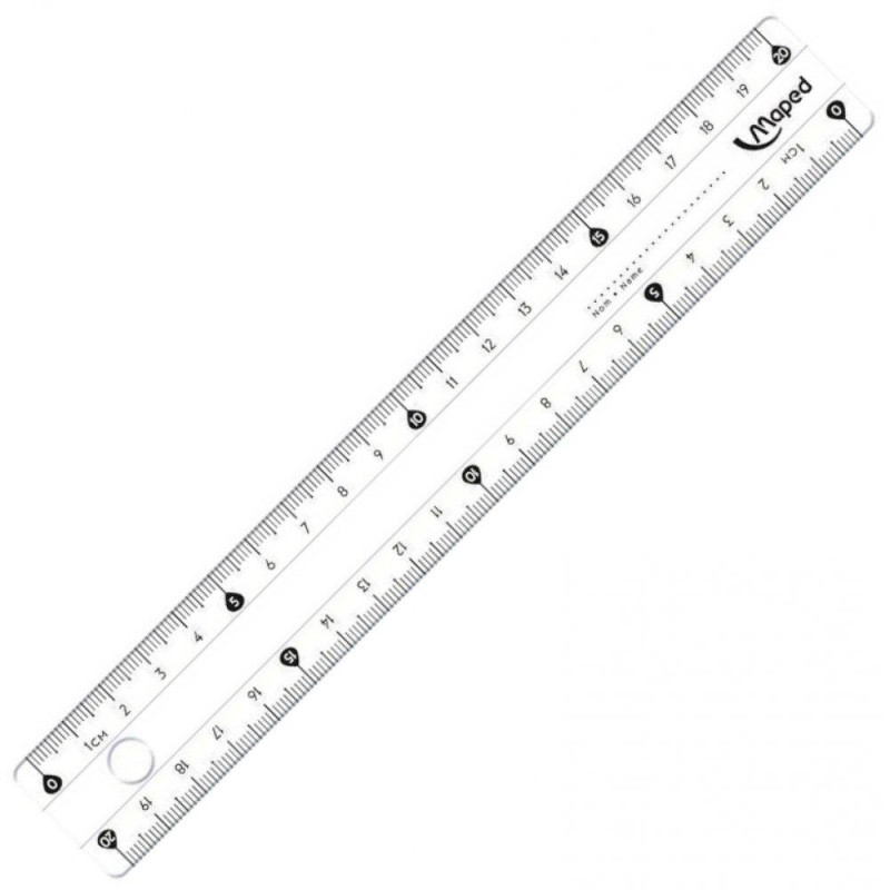 Χάρακας Cristal 20cm