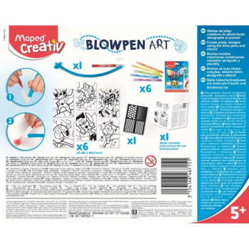 Κατασκευή Maped Creative Blowpen Art με στένσιλ Κατασκευή Maped Creative Blowpen Art με στένσιλ
