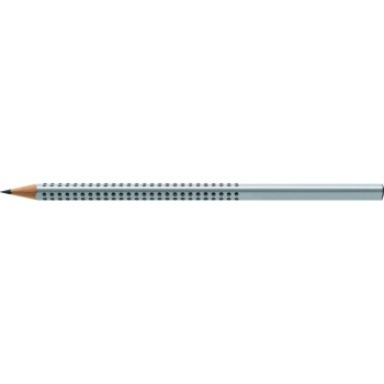 Faber Castell Μολυβια Grip Γκρι Hb