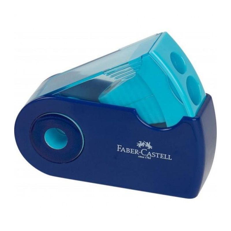 Faber Castell Διπλή Ξύστρα Sleeve, Δίχρωμη 3 Χρώματα 182704