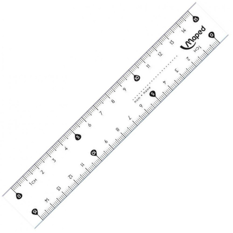 Χάρακας Cristal 15cm
