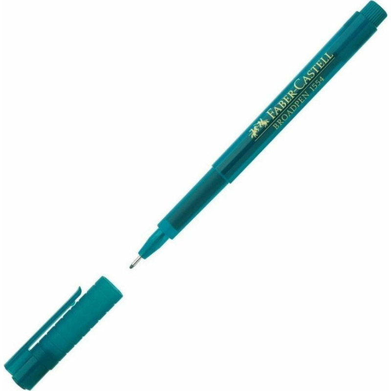 Faber Castell Μαρκαδοράκι Fineliner Broadpen 0.8mm Τυρκουαζ 1554-T