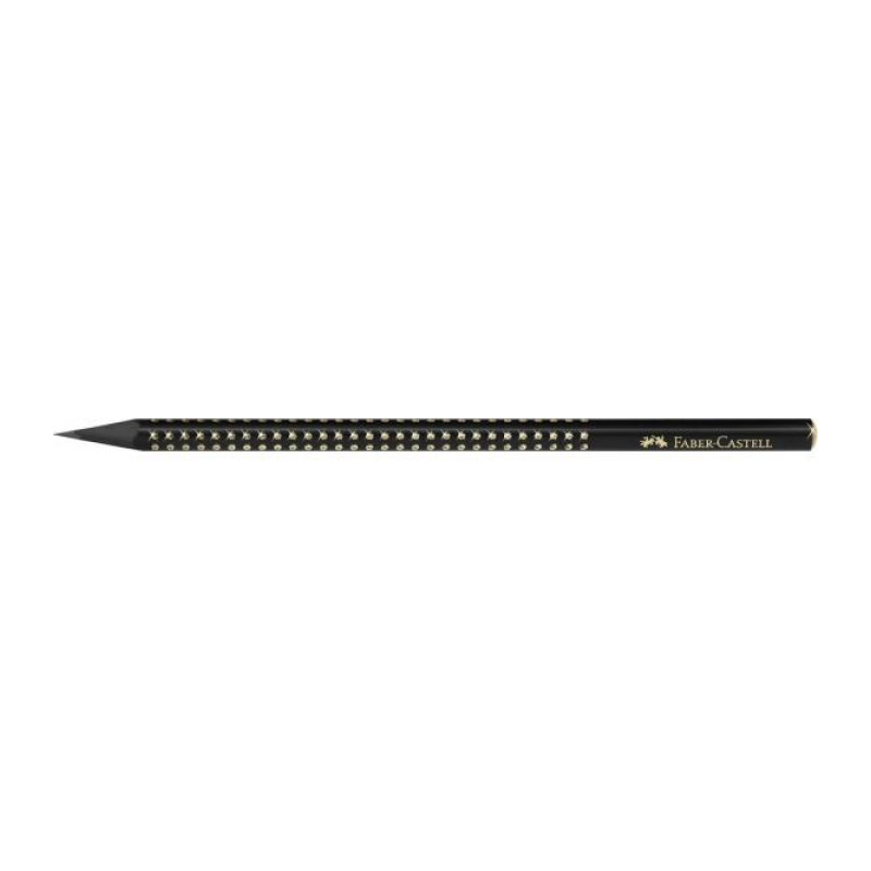 ΜΟΛΥΒΙ FABER CASTELL ΜΑΥΡΟ SPARKLE ΧΡΥΣΟ 118278