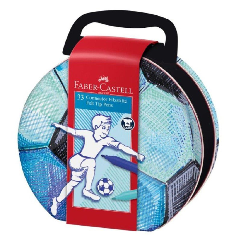 Μαρκαδόροι Faber Castell Connector Ποδόσφαιρο (33 Τεμάχια)