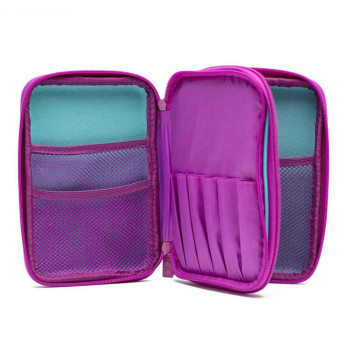 Yolo Κασετίνα με 2 Θήκες Μωβ Yolo Κασετίνα με 2 Θήκες Μωβ