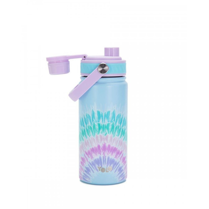 YOLO ΜΕΤΑΛΛΙΚΟ ΘΕΡΜΟΣ ΜΕ ΛΑΒΗ 500ML – RAINBOW TIE DYE YOLO ΜΕΤΑΛΛΙΚΟ ΘΕΡΜΟΣ ΜΕ ΛΑΒΗ 500ML – RAINBOW TIE DYE