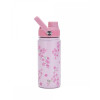 YOLO ΜΕΤΑΛΛΙΚΟ ΘΕΡΜΟΣ ΜΕ ΛΑΒΗ 500ML – PINK BLOSSOM