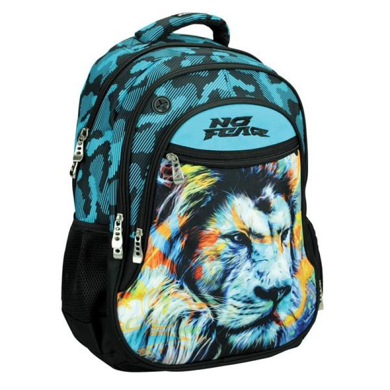 No Fear Σχολική Τσάντα Πλάτης Fluo Lion (348-45031) 2025