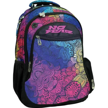 Back Me UP No Fear Ombre Σχολική Τσάντα Πλάτης Δημοτικού Πολύχρωμη 348-51031