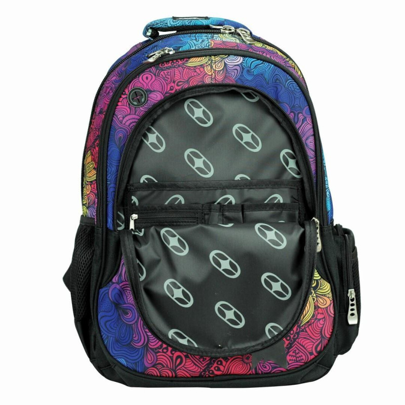 Back Me UP No Fear Ombre Σχολική Τσάντα Πλάτης Δημοτικού Πολύχρωμη 348-51031 Back Me UP No Fear Ombre Σχολική Τσάντα Πλάτης Δημοτικού Πολύχρωμη 348-51031