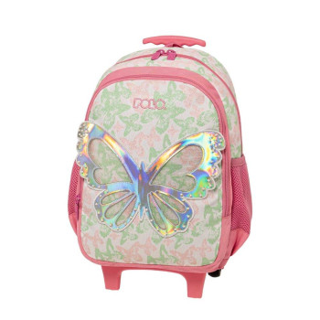 Polo Τσάντα Trolley Νηπιαγωγείου Junior Bibi 8352 Butterfly 2025 Polo Τσάντα Trolley Νηπιαγωγείου Junior Bibi 8352 Butterfly 2025
