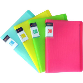 Salko Ντοσιέ Α4 Με 40 Ζελατίνες Νέον 9554 Salko Ντοσιέ Α4 Με 40 Ζελατίνες Νέον 9554