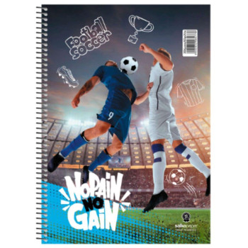 Τετράδιο Σπιράλ 2 Θεμάτων No Pain No Gain Τετράδιο Σπιράλ 2 Θεμάτων No Pain No Gain