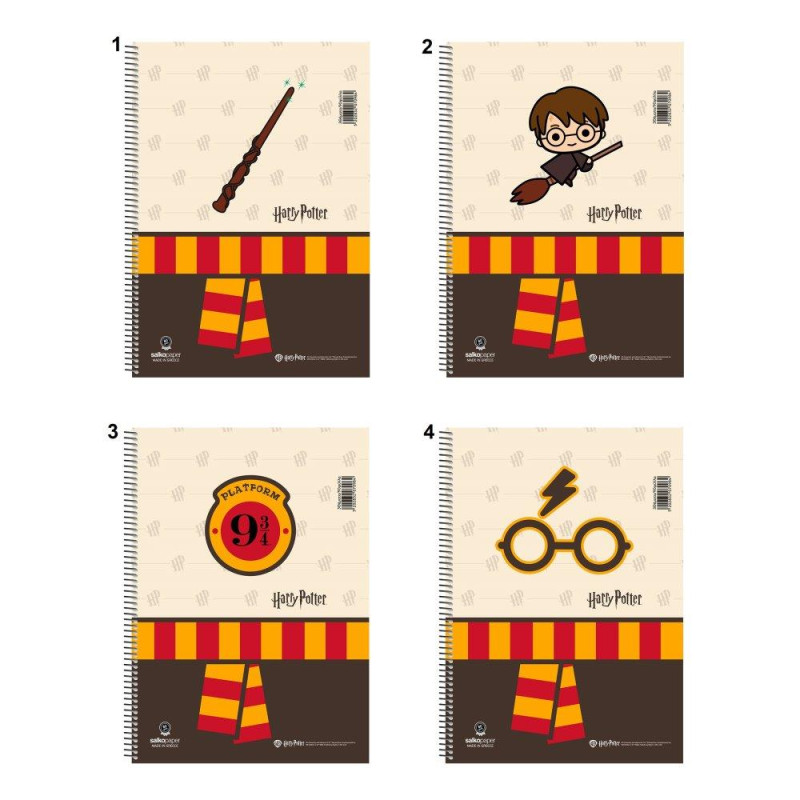Τετράδιο Σπιράλ 2 Θεμάτων Harry Potter Charms