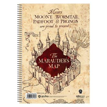 Τετράδιο Σπιράλ 2 Θεμάτων Harry Potter & The Marauders Map Τετράδιο Σπιράλ 2 Θεμάτων Harry Potter & The Marauders Map