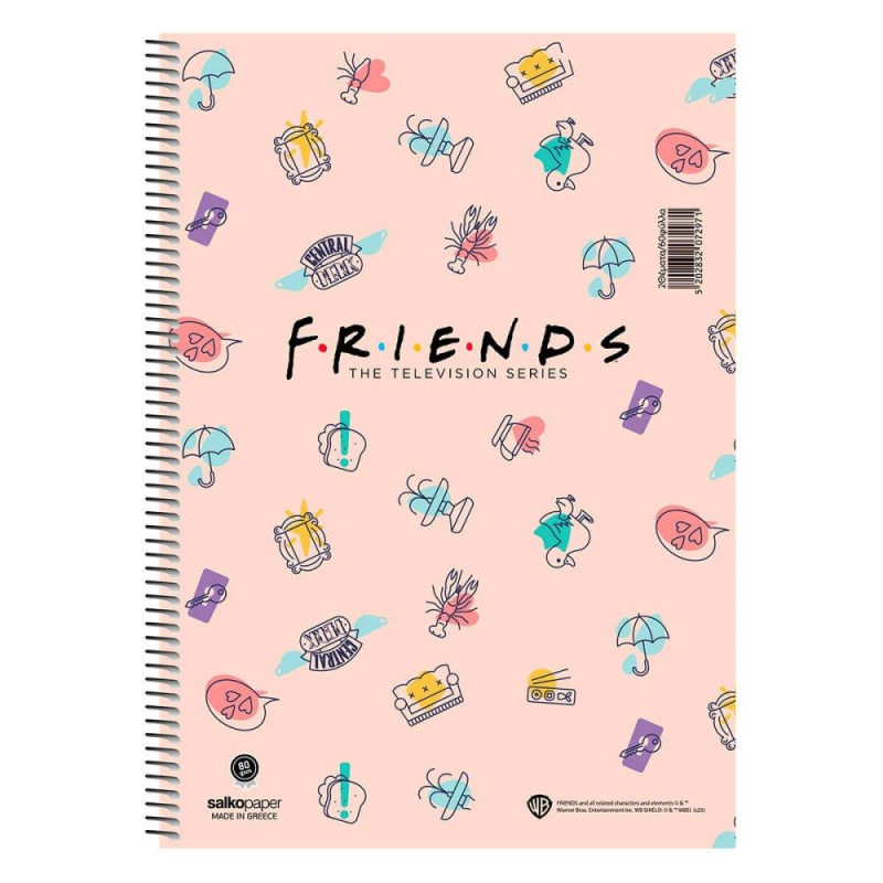 Τετράδιο Σπιράλ 2 Θεμάτων Friends Central Perk