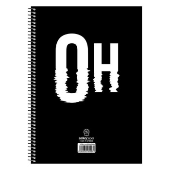 Τετράδιο Σπιράλ Α4 4 Θεμάτων Oh No!