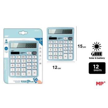 MP Επιτραπέζια αριθμομηχανή Dual Power PE028-3