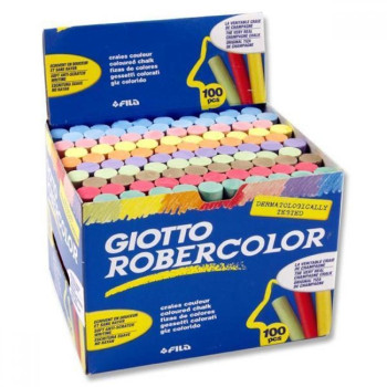 Giotto Robercolor Κιμωλίες χρωματιστες100τεμ Giotto Robercolor Κιμωλίες χρωματιστες100τεμ