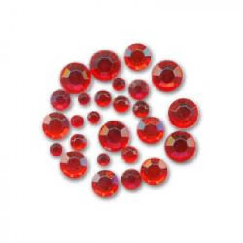 Meyko Ακρυλικά Στρας, O Περίπου 2 Mm - 4,0 Mm, Ρουμπίνι M61836