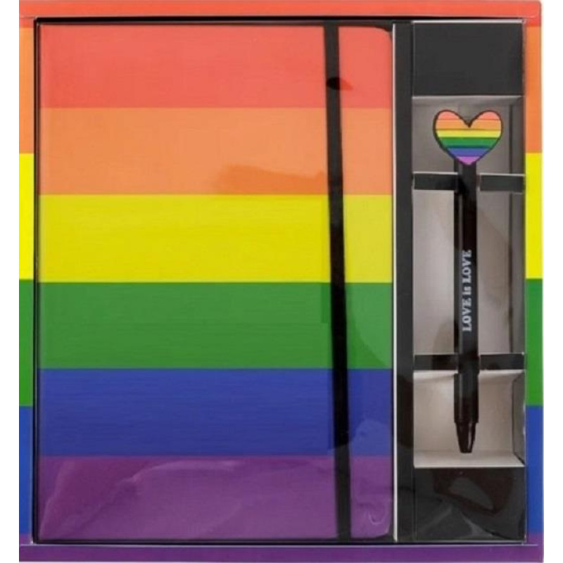 I-Total Σημειωματάριο Total Gift Xl2174 Love A5 Λάστιχο και Στυλο