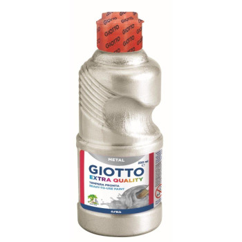 Giotto Τέμπερα Μπουκάλι 250ml Ασημί Μεταλλικό 114107 Giotto Τέμπερα Μπουκάλι 250ml Ασημί Μεταλλικό 114107