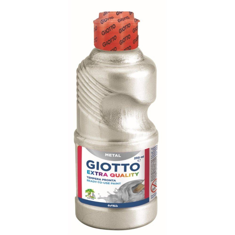 Giotto Τέμπερα Μπουκάλι 250ml  Ασημί Μεταλλικό 114107