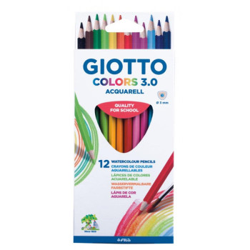 Σετ ξυλομπογιές 12 τμχ Giotto Colors 3.0 Acquarell Σετ ξυλομπογιές 12 τμχ Giotto Colors 3.0 Acquarell