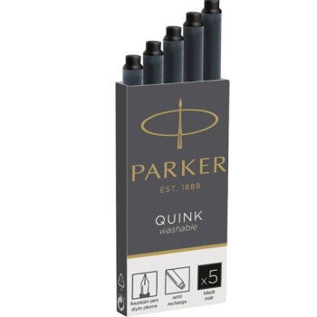 Ρarker Quink Ιnk Ανταλλακτικό για Πένα 5τεμ Black 1950402 Ρarker Quink Ιnk Ανταλλακτικό για Πένα 5τεμ Black 1950402