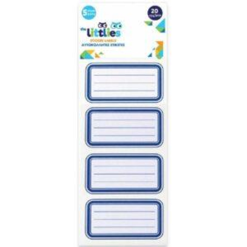 The littles Ετικέτες  Μπλε 20 Τεμάχια 5 Φύλλα