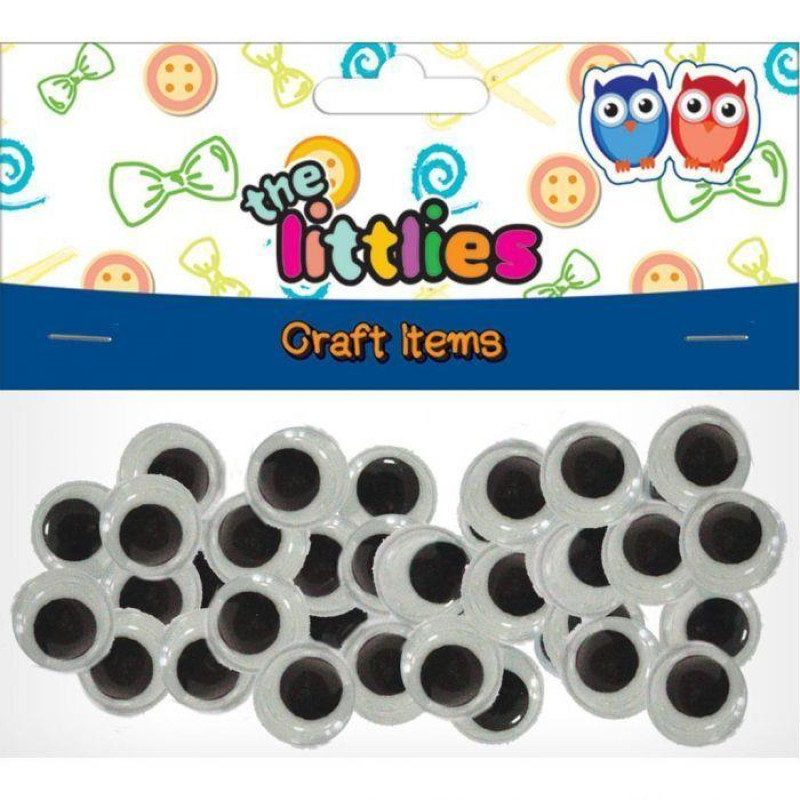 Ματάκια Kινούμενα 12mm 100τεμ The Littlies 646600