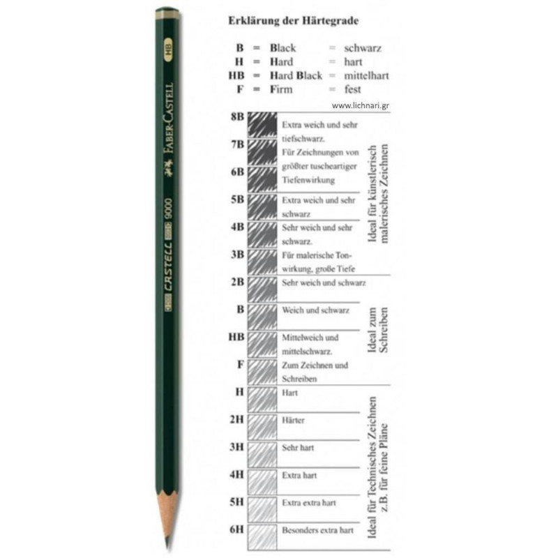 Faber Castell Μολύβι Σχεδίου 9000-4Η 119014