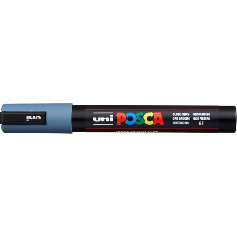 ΜΑΡΚΑΔΟΡΟΙ UNI POSCA PC-5M MEDIUM SLATE GREY ΜΑΡΚΑΔΟΡΟΙ UNI POSCA PC-5M MEDIUM SLATE GREY