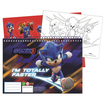GIM ΜΠΛΟΚ ΖΩΓΡΑΦΙΚΗΣ 23Χ33 40 ΦΥΛΛΑ ΜΕ STICKERS SONIC THE HEDGEHOG 334-86416 GIM ΜΠΛΟΚ ΖΩΓΡΑΦΙΚΗΣ 23Χ33 40 ΦΥΛΛΑ ΜΕ STICKERS SONIC THE HEDGEHOG 334-86416