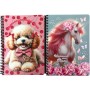 Back me up Love Poodle-Butterfly Unicorn Τετράδιο 17X25 Σπιράλ 2 Θεμάτων 70 Φύλλων-2 Σχέδια-1Τμχ (357-21402)