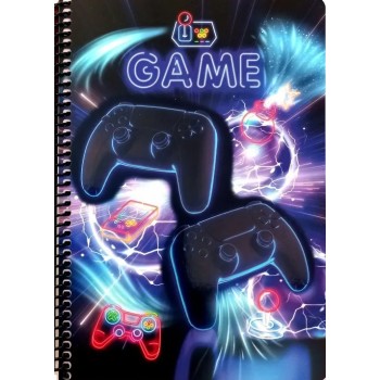 Back Me Up Τετράδιo Σπιράλ Neon Game 17 x 25 2 Θεμάτων 70 Φύλλων (35726402)
