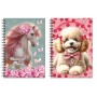 ΤΕΡΑΔΙΟ ΣΠΙΡΑΛ BMU B5 (17X25) 2 ΘΕΜ. 70Φ LOVE POODLE-BUTTERFLY UNICORN 357-21402