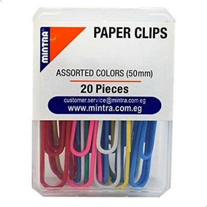 PAPER CLIPS SERIES 50 MM ASSORTED COLORS