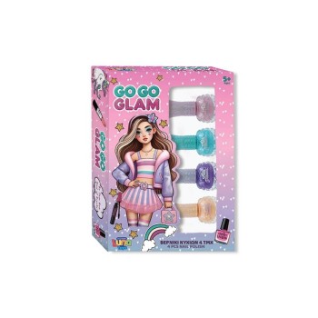 ΒΕΡΝΙΚΙΑ ΝΥΧΙΩΝ ΣΕΤ 4ΤΜΧ 20,3X4X14EK GO-GO GLAM LUNA