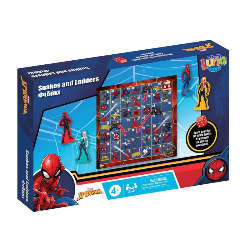 Luna Επιτραπέζιο Παιχνίδι Φιδάκι Spiderman 508180 Luna Επιτραπέζιο Παιχνίδι Φιδάκι Spiderman 508180