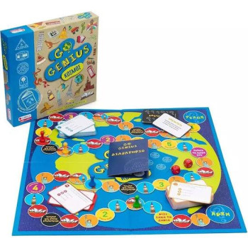 Επιτραπέζιο Παιχνίδι Go Genius: Κόσμος για 2-4 Παίκτες 7+ Ετών Σαββάλας
