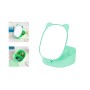 ΚΑΘΡΕΠΤΗΣ I TOTAL ΜΕ ΔΟΧΕΙΟ FOLDABLE MAKE UP MIRROR ΓΑΤΟΥΛΑ ΠΡΑΣΙΝΟ ΠΑΣΤΕΛ XL2960A
